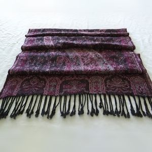 Purple Paisley Scarf/Wrap